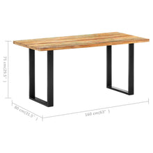 Indlæs billede til gallerivisning Tavolo da Pranzo 160x80x75 cm in Legno Massello di Recupero