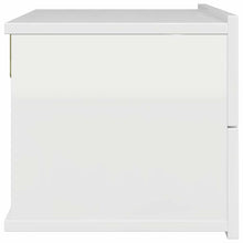 Load image into Gallery viewer, Comodini sospesi 2 pz Bianco Lucido 40x30x30 cm in Legno Multistrato