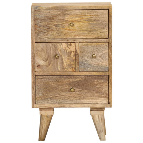 Mobiletto 36x30x60 cm in Legno Massello di Mango
