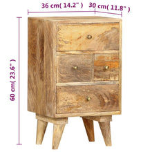 Load image into Gallery viewer, Mobiletto 36x30x60 cm in Legno Massello di Mango