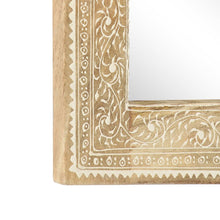 Laden Sie das Bild in den Galerie-Viewer, Specchio Dipinto a Mano 40x55 cm in Legno Massello di Mango