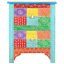 Load image into Gallery viewer, Mobiletto Dipinto a Mano 40x30x50 cm in Legno Massello di Mango