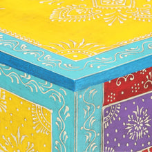 Load image into Gallery viewer, Mobiletto Dipinto a Mano 40x30x50 cm in Legno Massello di Mango