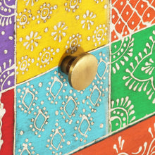 Load image into Gallery viewer, Mobiletto Dipinto a Mano 40x30x50 cm in Legno Massello di Mango
