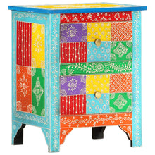 Load image into Gallery viewer, Mobiletto Dipinto a Mano 40x30x50 cm in Legno Massello di Mango