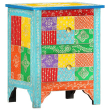 Load image into Gallery viewer, Mobiletto Dipinto a Mano 40x30x50 cm in Legno Massello di Mango
