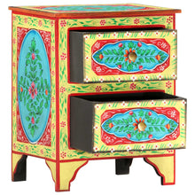 Load image into Gallery viewer, Mobiletto Dipinto a Mano 40x30x50 cm in Legno Massello di Mango