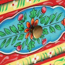 Load image into Gallery viewer, Mobiletto Dipinto a Mano 40x30x50 cm in Legno Massello di Mango