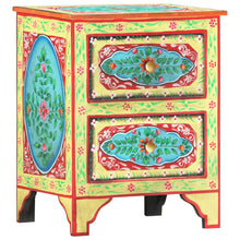 Load image into Gallery viewer, Mobiletto Dipinto a Mano 40x30x50 cm in Legno Massello di Mango