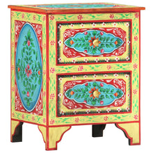 Load image into Gallery viewer, Mobiletto Dipinto a Mano 40x30x50 cm in Legno Massello di Mango