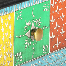 Carica l&#39;immagine nel visualizzatore di Gallery, Tavolo Consolle Dipinto a Mano 80x35x75 cm in Legno di Mango