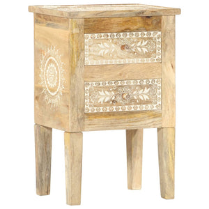 Mobiletto Dipinto a Mano 40x30x60 cm in Legno Massello di Mango