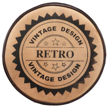 Carica l&#39;immagine nel visualizzatore di Gallery, Sgabelli da Bar 2 pz Stampa su Tela Nero e Marrone Vera Pelle