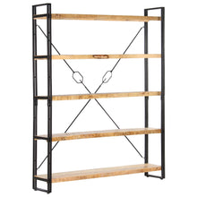 Carica l&#39;immagine nel visualizzatore di Gallery, Libreria a 5 Ripiani 140x30x180 cm in Legno Massello di Mango