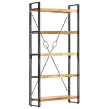 Carica l&#39;immagine nel visualizzatore di Gallery, Libreria a 5 Ripiani 90x30x180 cm in Legno Massello di Mango