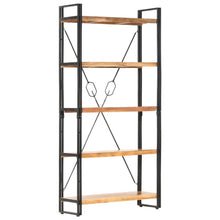 Carica l&#39;immagine nel visualizzatore di Gallery, Libreria a 5 Ripiani 90x30x180 cm in Legno Massello di Acacia