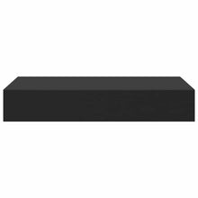Load image into Gallery viewer, Pensile a Muro Nero con 1 Cassettoin MDF 48x25x8 cm