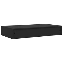 Load image into Gallery viewer, Pensile a Muro Nero con 1 Cassettoin MDF 48x25x8 cm