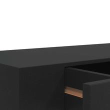 Load image into Gallery viewer, Pensile a Muro Nero con 1 Cassettoin MDF 48x25x8 cm