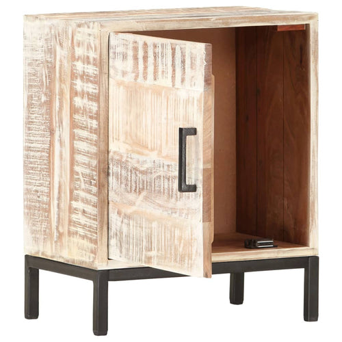 Mobiletto con anta 40x30x50 cm in Legno Massello di Acacia