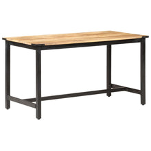 Indlæs billede til gallerivisning Tavolo da Pranzo 140x70x76 cm in Legno Massello di Mango Grezzo