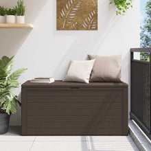 Carica l&#39;immagine nel visualizzatore di Gallery, Baule da Giardino Marrone 116x44x55 cm
