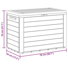 Load image into Gallery viewer, Baule da Giardino Antracite 78x44x55 cm