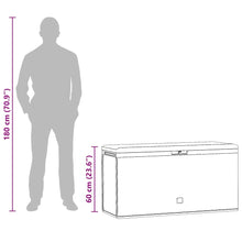 Load image into Gallery viewer, Baule da Giardino Antracite 114x47x60 cm
