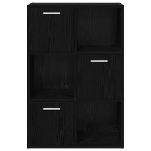 Indlæs billede til gallerivisning Libreria con 3 ante Nero 60x29,5x90 cm in Legno Multistrato
