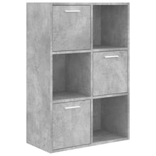 Indlæs billede til gallerivisning Libreria con 3 ante Grigio Cemento 60x29,5x90 cm in Legno Multistrato