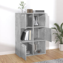 Indlæs billede til gallerivisning Libreria con 3 ante Grigio Cemento 60x29,5x90 cm in Legno Multistrato