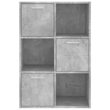 Indlæs billede til gallerivisning Libreria con 3 ante Grigio Cemento 60x29,5x90 cm in Legno Multistrato