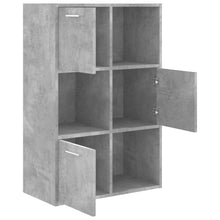 Indlæs billede til gallerivisning Libreria con 3 ante Grigio Cemento 60x29,5x90 cm in Legno Multistrato