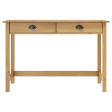 Indlæs billede til gallerivisning Tavolo Consolle 2 Cassetti 110x45x74 cm in Massello di Pino Miele