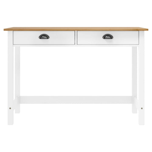 Mobiletto Consolle 2 Cassetti 110x45x74 cm in Massello di Pino