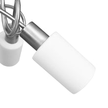 Carica l&#39;immagine nel visualizzatore di Gallery, Lampadario Paralume in Ceramica a Cono Bianco 3 Lampadine E14