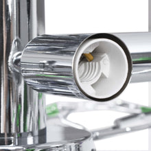 Carica l&#39;immagine nel visualizzatore di Gallery, Lampadario Foglie e Bracci in Cristallo Acrilico 5 E14 Verde