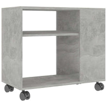 Load image into Gallery viewer, Mobiletto con Rotelle Grigio Cemento 70x35x55 cm in Legno Multistrato