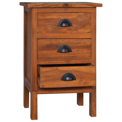 Mobiletto con 3 cassetti 40x35x60 cm in Legno Massello di Teak
