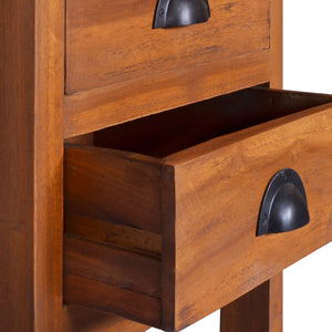 Mobiletto con 3 cassetti 40x35x60 cm in Legno Massello di Teak