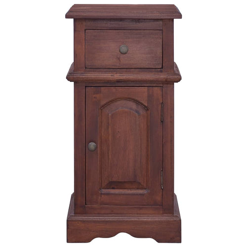 Mobiletto Classico Marrone in Legno Massello di Mogano