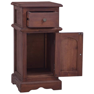Mobiletto Classico Marrone in Legno Massello di Mogano