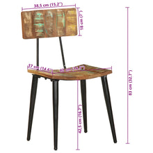 Load image into Gallery viewer, Sedie da Pranzo 2 pz in Legno Massello di Recupero
