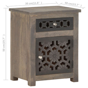 Mobiletto 40x30x50 cm in Legno Massello di Mango