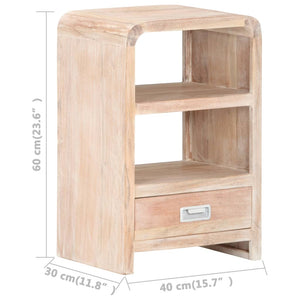 Mobiletto 40x30x60 cm in Legno Massello di Acacia