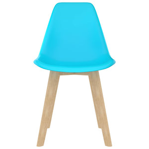 Sedie da Pranzo 2 pz Blu in Plastica