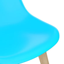 Charger l&#39;image dans la galerie, Sedie da Pranzo 2 pz Blu in Plastica
