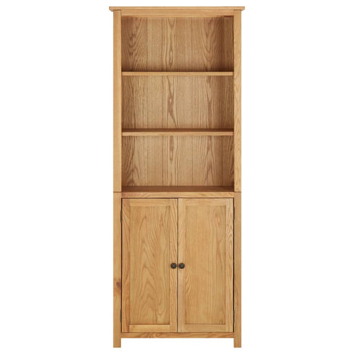 Libreria con 2 Ante 70x30x180 cm in Massello di Rovere