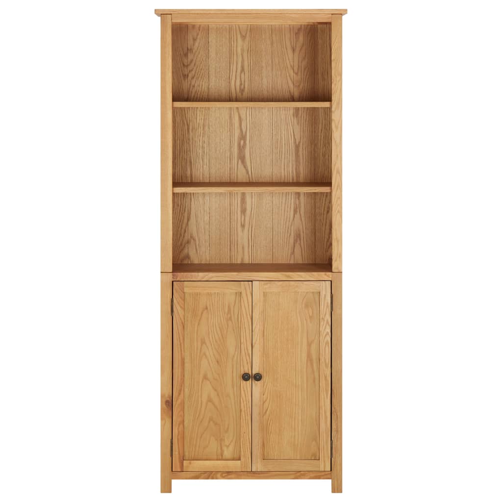 Libreria con 2 Ante 70x30x180 cm in Massello di Rovere