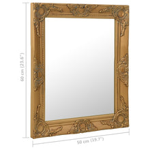 Load image into Gallery viewer, Specchio da Parete Stile Barocco 50x60 cm Oro